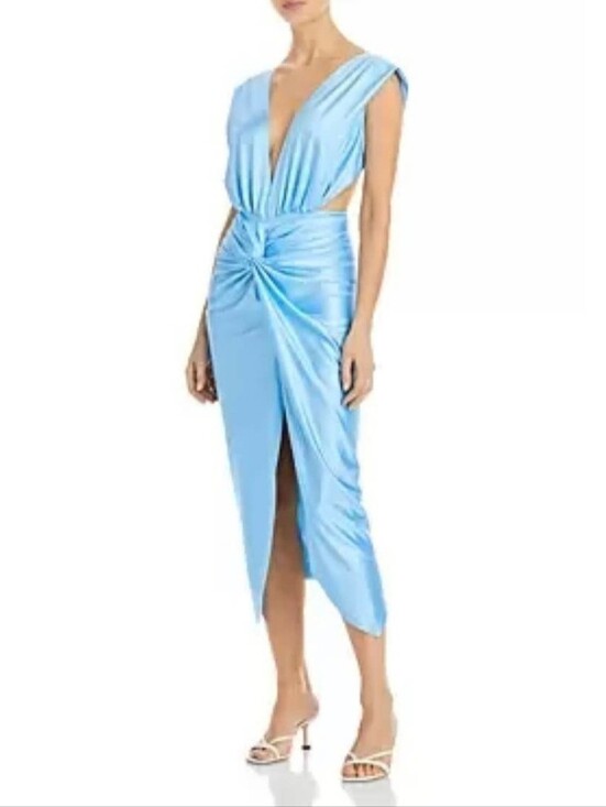 Baobab Collection Dresses & Skirts - $285 BAOBAB Mia Plunging Ethereal Sky Tiffany Blue Dress